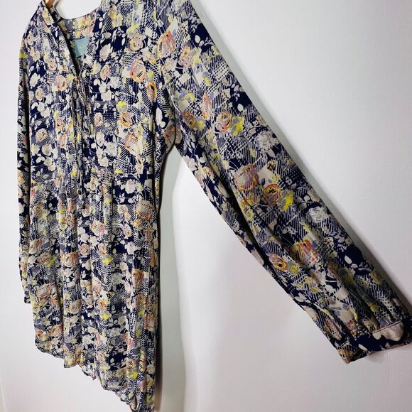 Anthropologie Skies Are Blue Floral‎ Long Sleeve Dress Size M - Picture 7 of 9